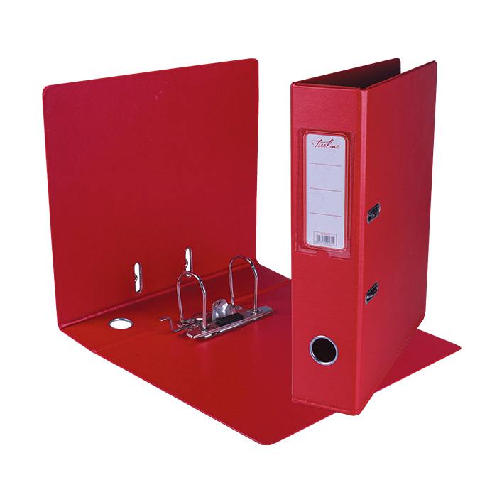 Treeline A4 Lever Arch File PVC - Red