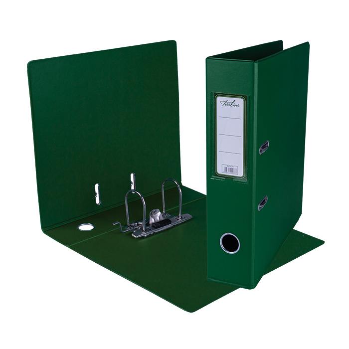 Treeline A4 Lever Arch File PVC - Green