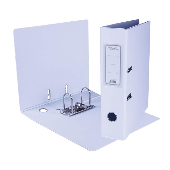 Treeline A4 Lever Arch File PVC - White