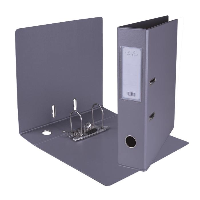 Treeline A4 Lever Arch File PVC - Grey
