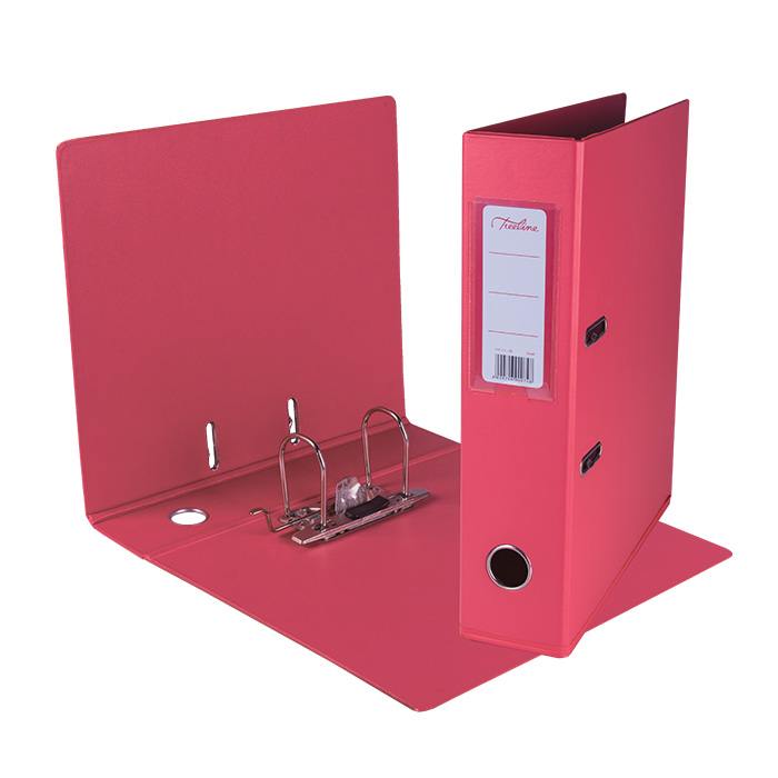 Treeline A4 Lever Arch File PVC - Coral