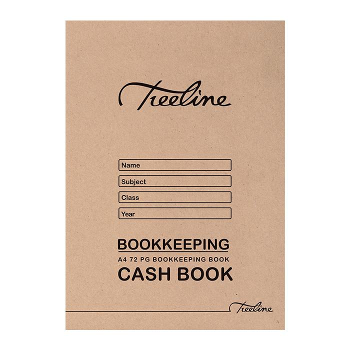 Treeline Bookkeeping Books - A4 72 pg Soft Cover - Cash