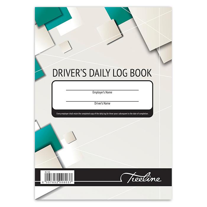 Treeline Drivers Log Books - A5 Upright Hard Cover Duplicate - 100?s - White Bond