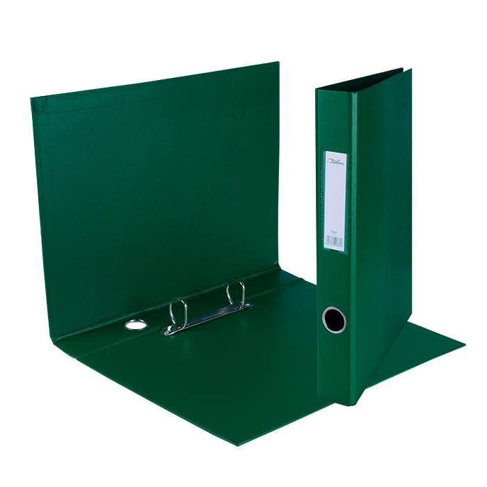 Treeline PVC Ring Binders - A4 2 D Ring 25mm - Green