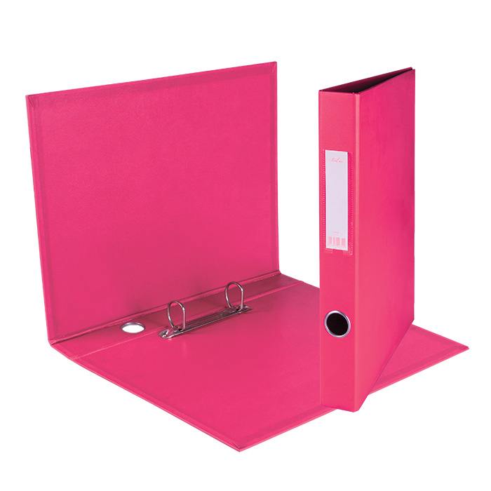 Treeline PVC Ring Binders - A4 2 D Ring 25mm - Pink