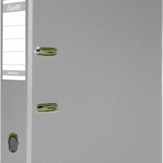 Bantex PVC Lever Arch File - A4 - 70mm - Metallic Silver
