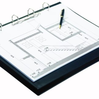 Bantex RingBinders - PVC Ringbinder - A3 4 D Ring 30mm - Horizontal - Black