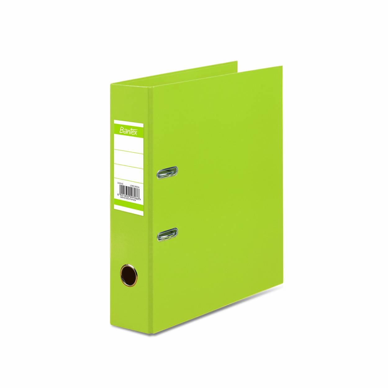 Bantex Lever Arch File - Paper Casemade - A4 PP Laminated Lever Arch File 70MM - Lime Green