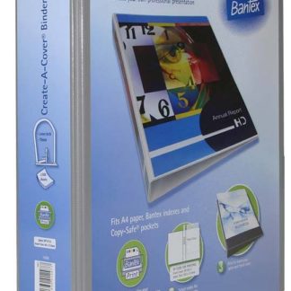 Bantex Lever Arch File -Create-A-Cover Presentation Binder - A4 Lever Arch 70mm - Grey