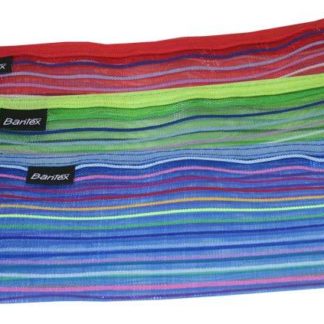 Bantex A4 Zippa Bags Mesh Striped - Assorted