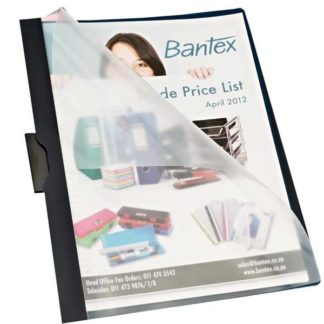 Bantex A4 Slide No Punch Report Covers (30 sheets) - Black