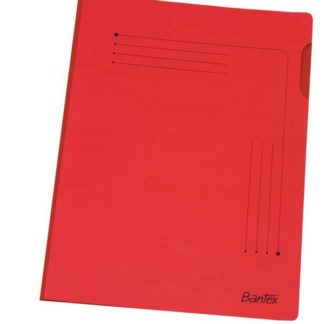 Bantex Smart Folders - A4 Insert Folder - Bright Coloured Kraft - 200gsm - Red