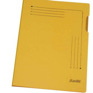 Bantex Smart Folders - A4 Insert Folder - Bright Coloured Kraft - 200gsm - Yellow