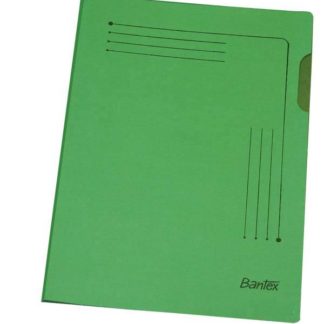 Bantex Smart Folders - A4 Insert Folder - Bright Coloured Kraft - 200gsm - Grass Green