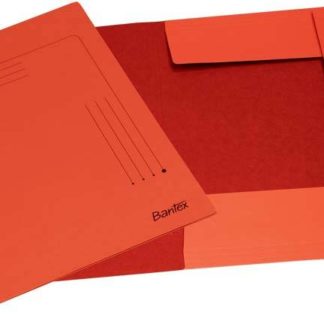 Bantex Smart Folders - 3 Internal Flaps - Creased - Red