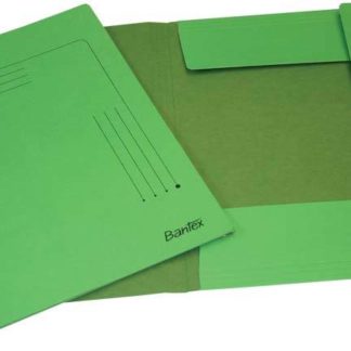 Bantex Smart Folders - 3 Internal Flaps - Creased - Grass Green