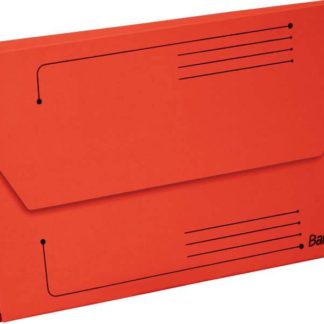 Bantex Smart Folders - Tuck in Flap, 25mm gusset, Hold up to 200 A4 Sheets - Red