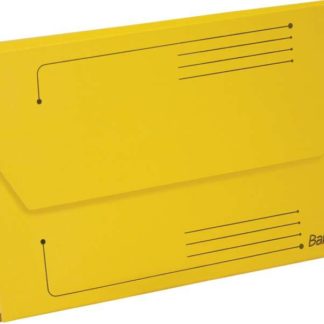Bantex Smart Folders - Tuck in Flap, 25mm gusset, Hold up to 200 A4 Sheets - Yellow