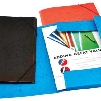 Bantex A4 Board Document Wallets - Black
