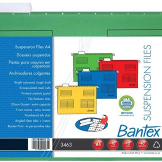 Bantex Suspension Files Retail Pack (Pkt-10) - Grass Green