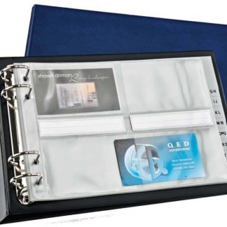 Bantex Business Card Holders - A5 PVC 96 Card Capacity Business Card Holders - Standard Range - Assorted