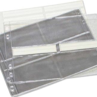 Bantex Business Card Holders - A5 Refill (12 pages) - Clear