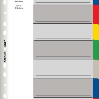 Bantex Polypropylene Dividers - A4 7 Tab PP Dividers - Assorted
