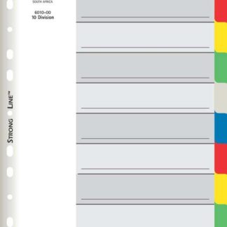 Bantex Polypropylene Dividers - A4 10 Tab PP Dividers - Assorted