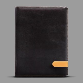 Bantex Maestro Correspondence Folder - Maestro Executive Folder Black With Grey Stitching