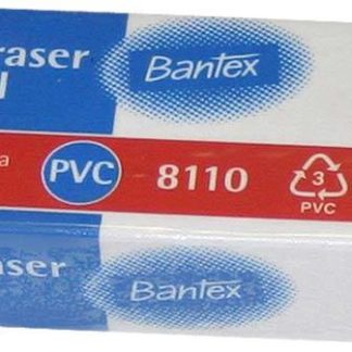 Bantex Erasers - White 62 x 20 x 11mm