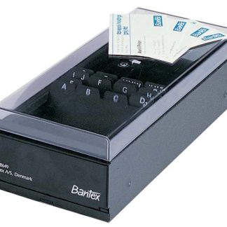 Bantex Business Card Desk Organisation - 600 cards - Black
