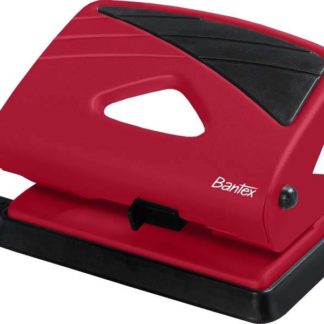 Bantex Metal - Medium Home Punch - 2 hole - Red
