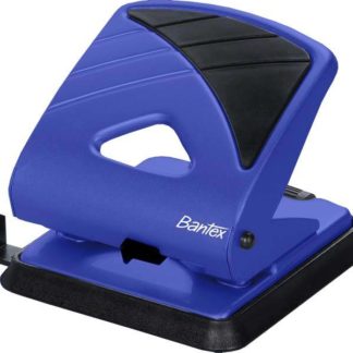 Bantex Metal - Heavy Duty Punch - 2 hole - Cobalt Blue