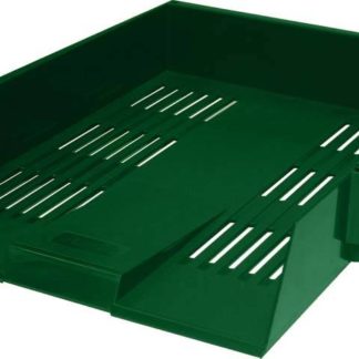 Bantex Letter Tray with Label & Holder - Green