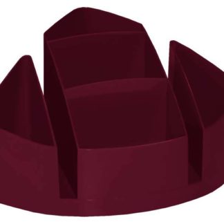Bantex Plastic Desk Organiser - Burgundy