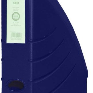 Bantex A4 Plastic Magazine Desk Organisation - Adhesive Spine - Blue