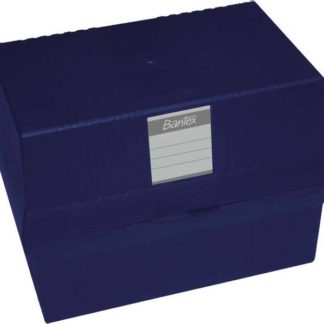 Bantex A5 Card File Boxes - Blue