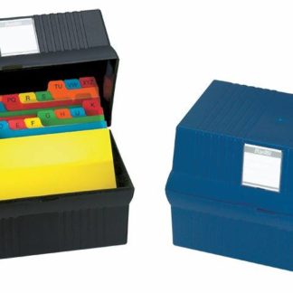Bantex A5 Card File Boxes - Assorted