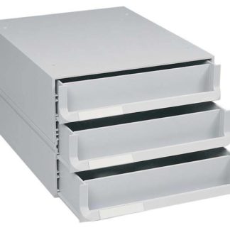 Bantex Texo 3 Drawer Modular Storage Systems - Computer Grey