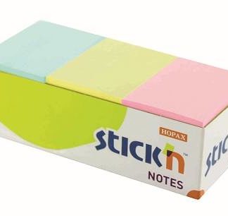 Stick'n 38x50mm Pastel Adhesive Notes Assorted