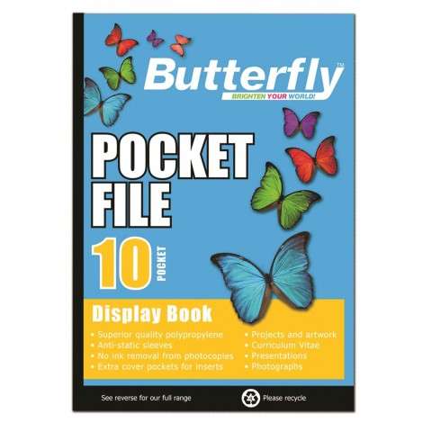 Butterfly Pocket File - A4 10 Page