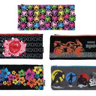 Butterfly Pencil Cases - Basic Neoprene 33cm Flat - 8 Designs