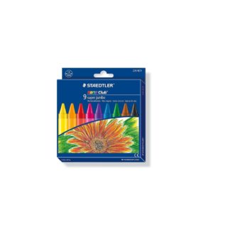 Steadtler Wax Crayons - Noris Club Super Jumbo 9's - Assorted