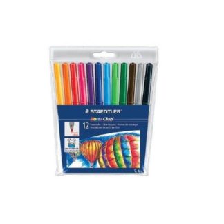 Steadtler Fibre-Tip Pen - Noris Club Fibre-Tip Koki Pens 12's - Assorted