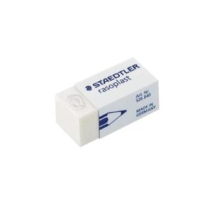 Steadtler Tradition Eraser - 33 x 16 x 13mm Rastoplast Sleeved - White