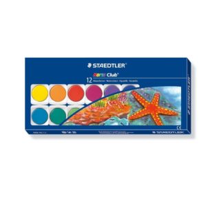 Steadtler - Paintbox - Assorted Watercolour Paints - 12's - Assorted