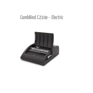 Rexel Binding Machines GBC - Plastic Binders - C210E Electric Comb Binder  - 5-51mm binding elements - 15 Sheet