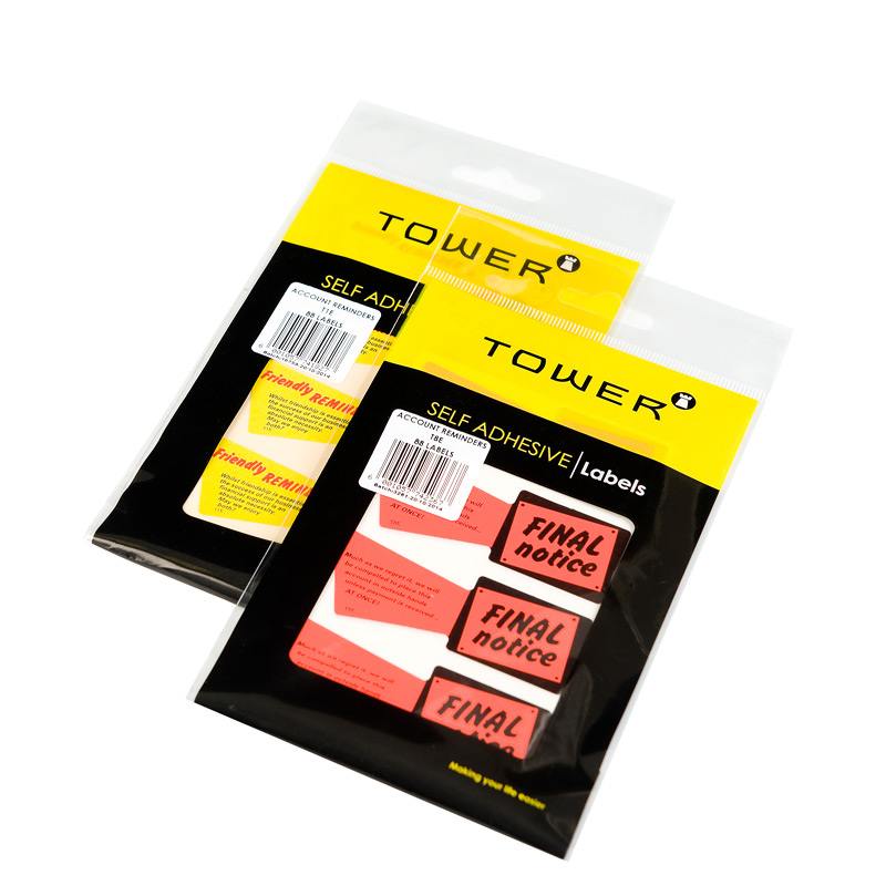 Tower Account Reminders - 80 x 31mm -Reason - Assorted