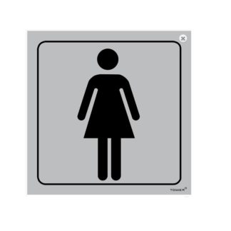 Tower Signage - Photo Luminiscent - 150 X 150mm - Ladies Toilet