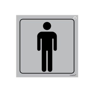 Tower Signage - Photo Luminiscent - 150 X 150mm - Mens Toilet